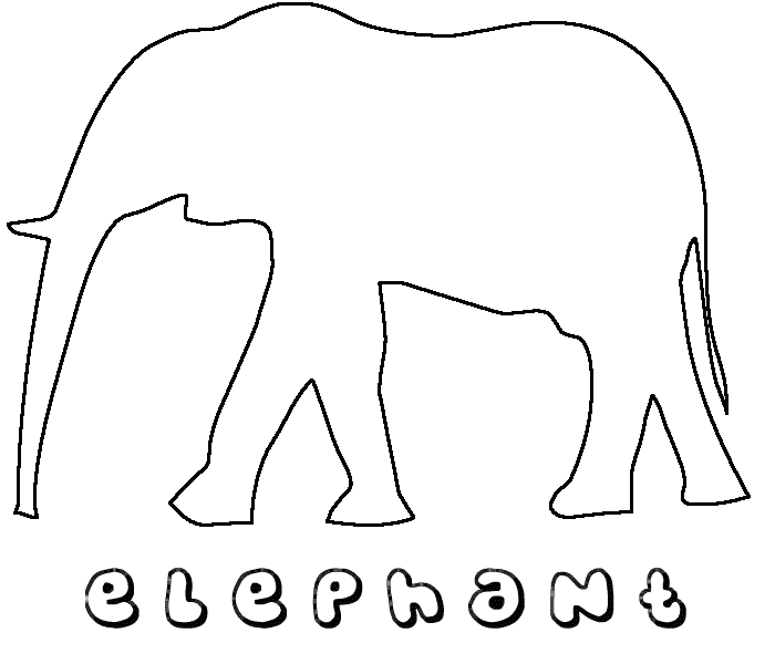 Раскраска: слон (Животные) #6414 - Бесплатные раскраски для печати