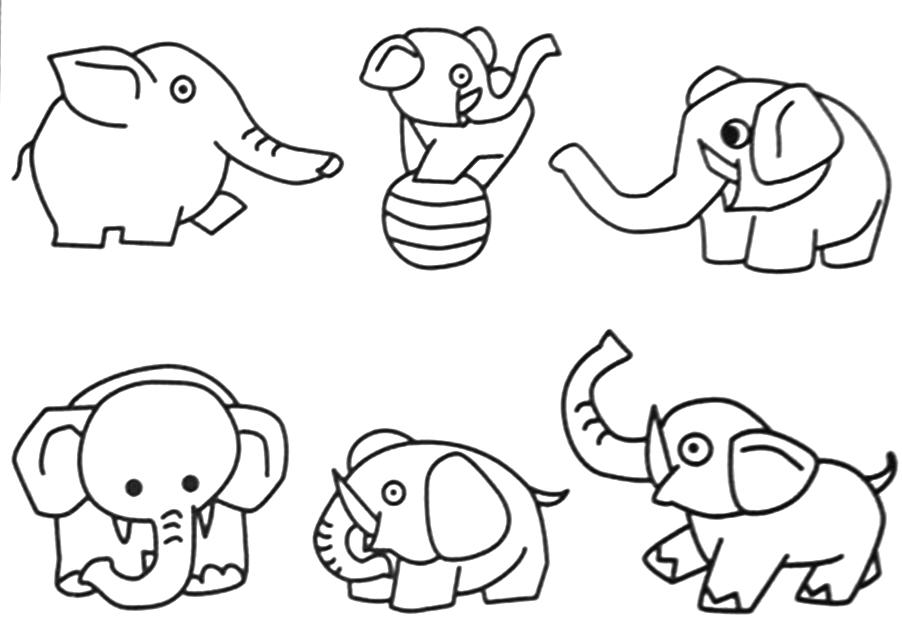 Раскраска: слон (Животные) #6433 - Бесплатные раскраски для печати