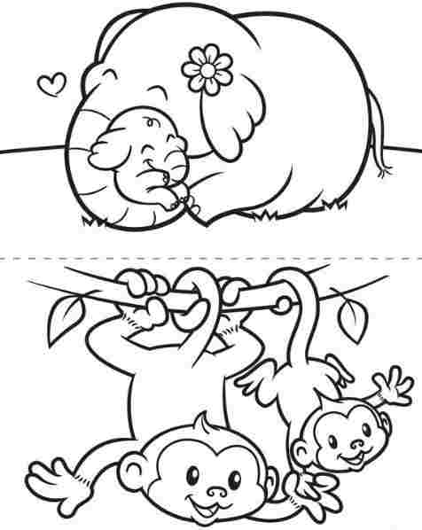 Раскраска: слон (Животные) #6437 - Бесплатные раскраски для печати