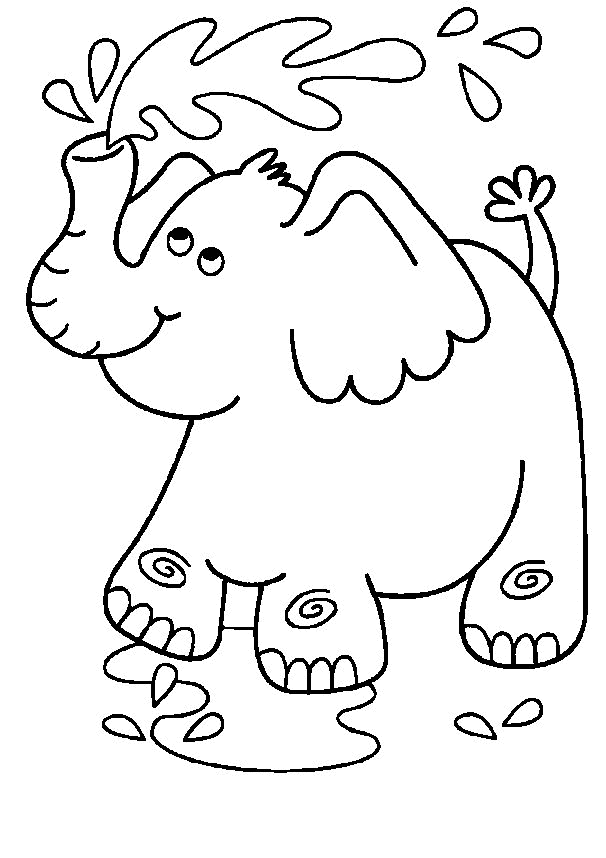 Раскраска: слон (Животные) #6461 - Бесплатные раскраски для печати