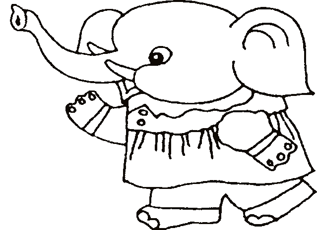 Раскраска: слон (Животные) #6476 - Бесплатные раскраски для печати