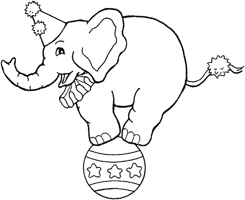 Раскраска: слон (Животные) #6481 - Бесплатные раскраски для печати