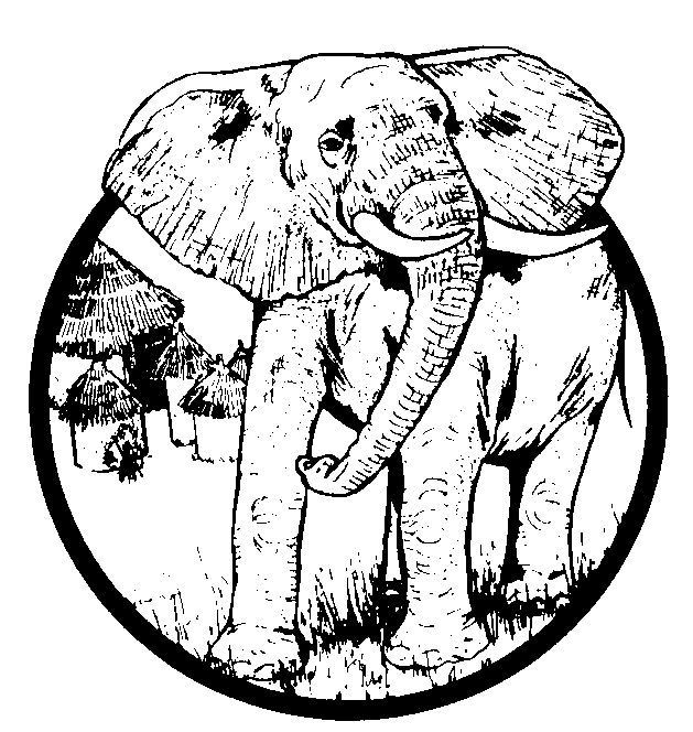 Раскраска: слон (Животные) #6485 - Бесплатные раскраски для печати