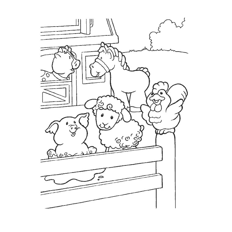 Раскраска: Сельскохозяйственные животные (Животные) #21380 - Бесплатные раскраски для печати