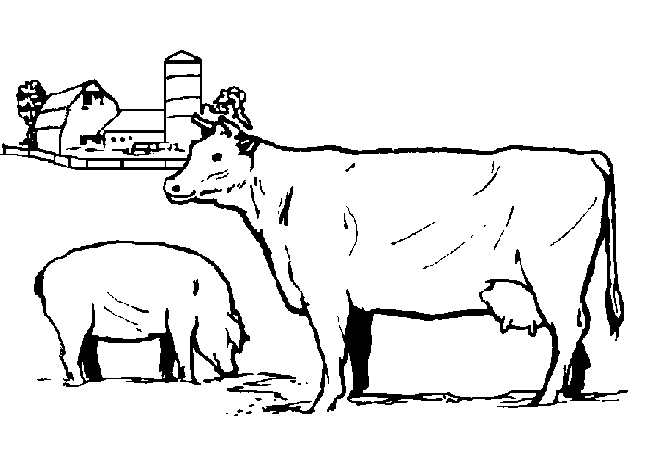 Раскраска: Сельскохозяйственные животные (Животные) #21398 - Бесплатные раскраски для печати