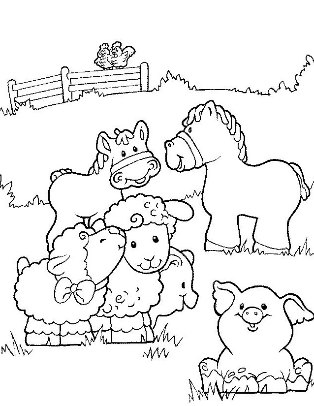 Раскраска: Сельскохозяйственные животные (Животные) #21403 - Бесплатные раскраски для печати