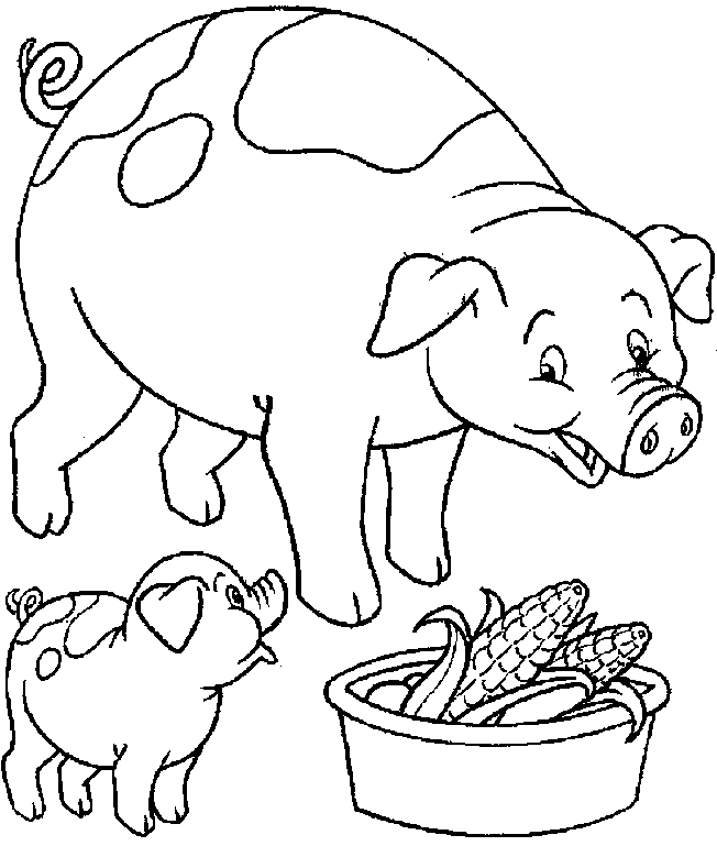 Раскраска: Сельскохозяйственные животные (Животные) #21413 - Бесплатные раскраски для печати