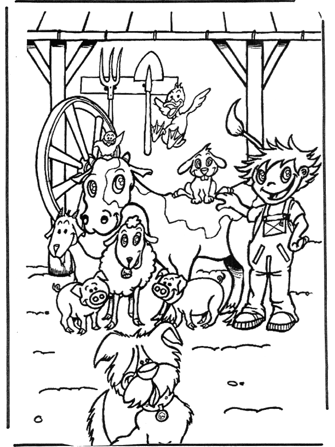Раскраска: Сельскохозяйственные животные (Животные) #21446 - Бесплатные раскраски для печати