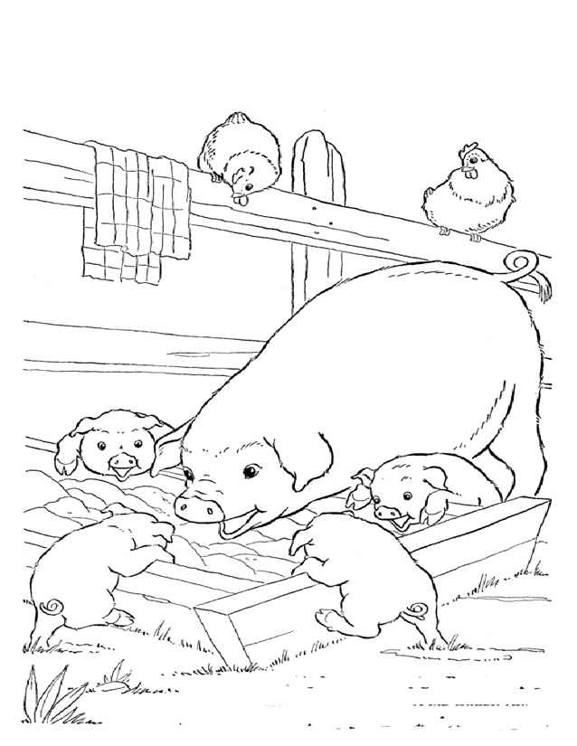 Раскраска: Сельскохозяйственные животные (Животные) #21510 - Бесплатные раскраски для печати