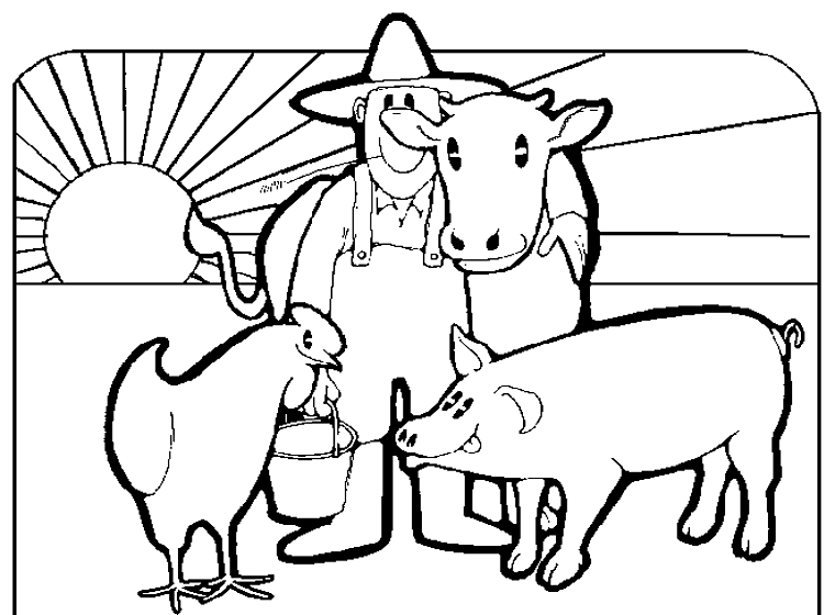 Раскраска: Сельскохозяйственные животные (Животные) #21546 - Бесплатные раскраски для печати