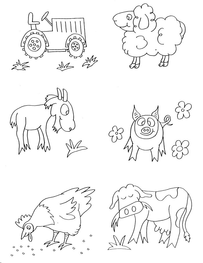 Раскраска: Сельскохозяйственные животные (Животные) #21570 - Бесплатные раскраски для печати