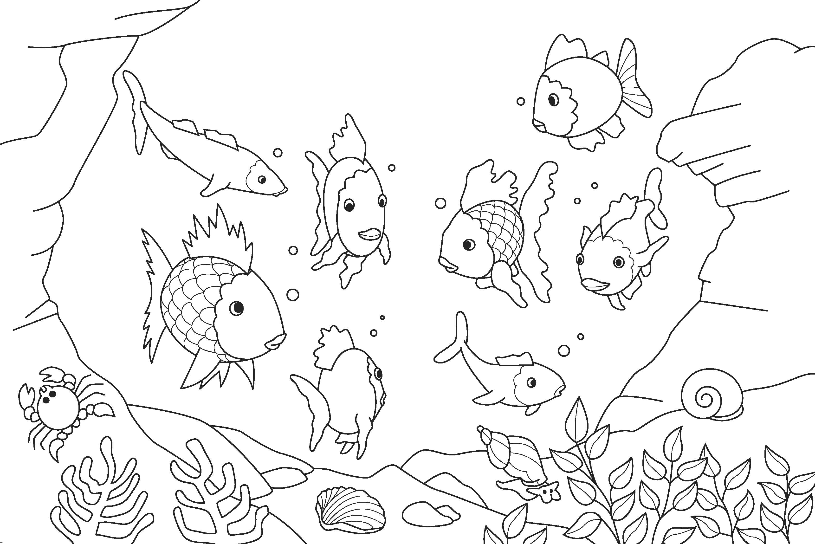 Раскраска: рыба (Животные) #17026 - Бесплатные раскраски для печати