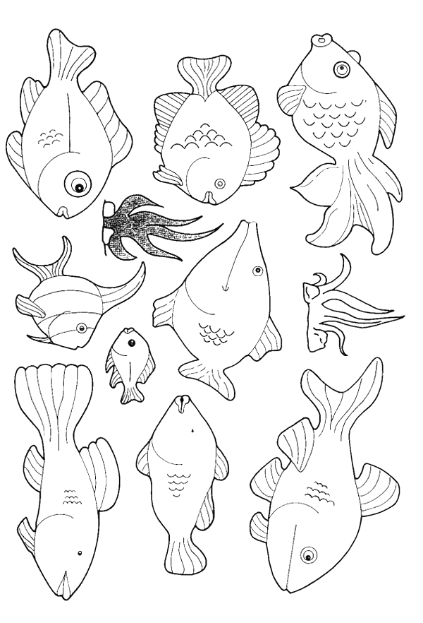 Раскраска: рыба (Животные) #17029 - Бесплатные раскраски для печати