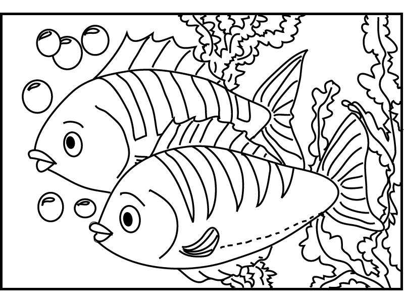 Раскраска: рыба (Животные) #17140 - Бесплатные раскраски для печати