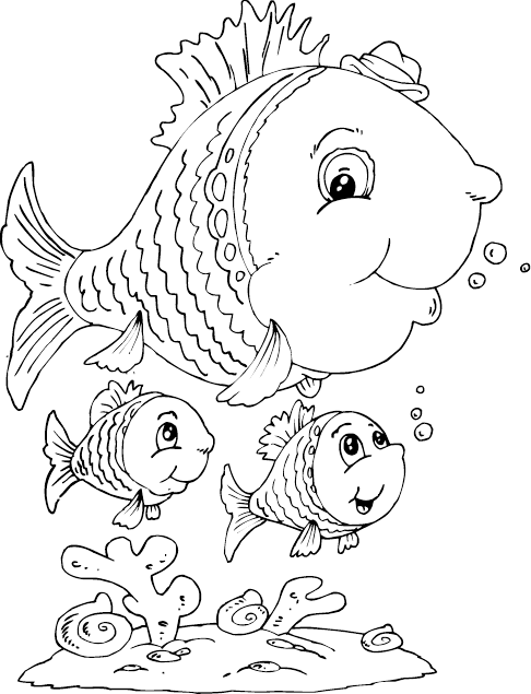 Раскраска: рыба (Животные) #17199 - Бесплатные раскраски для печати