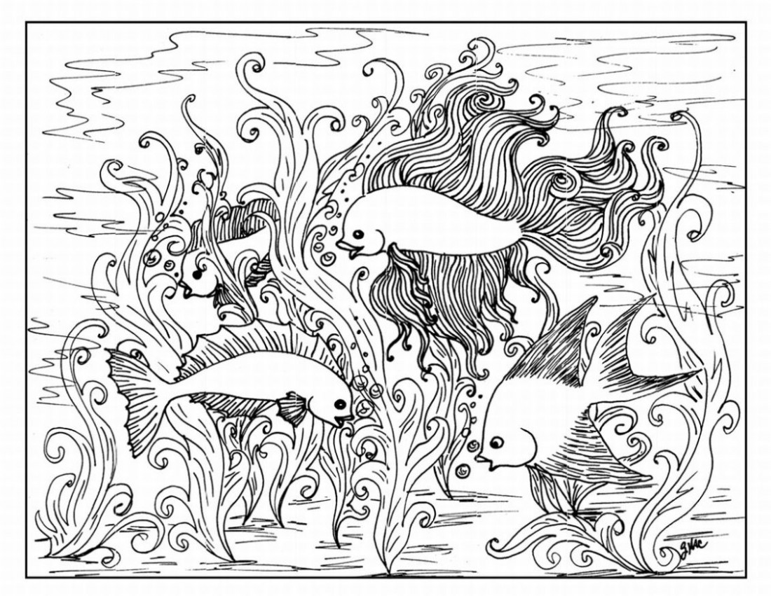 Раскраска: рыба (Животные) #17210 - Бесплатные раскраски для печати