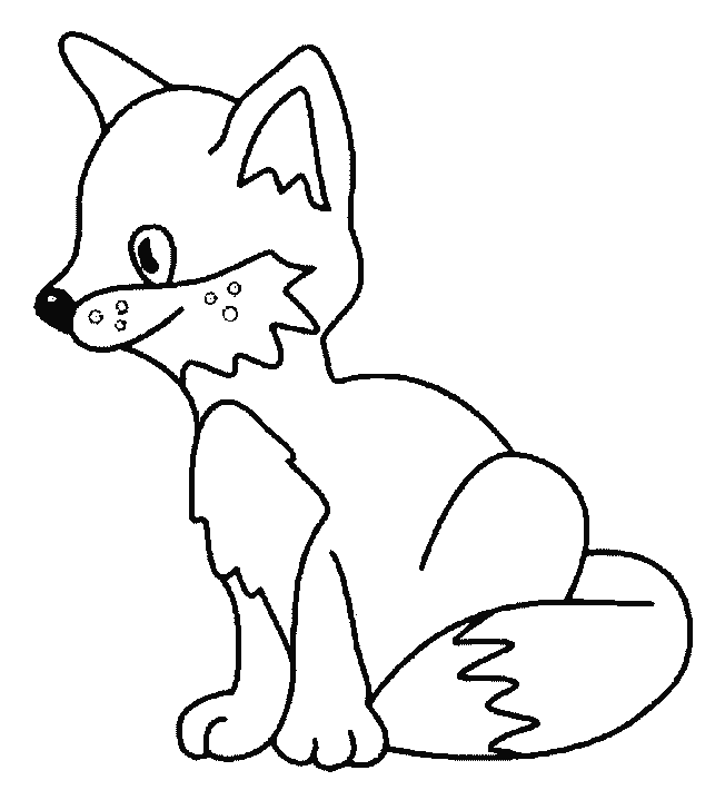 Раскраска: лисица (Животные) #14964 - Бесплатные раскраски для печати