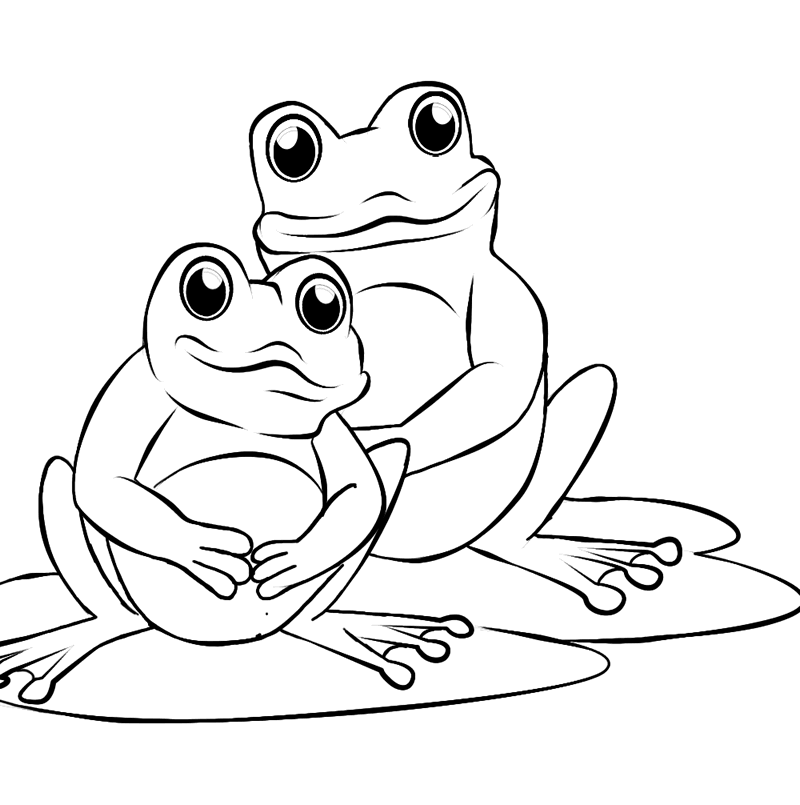 Раскраска лягушка | Раскраски для детей: 25 разукрашек