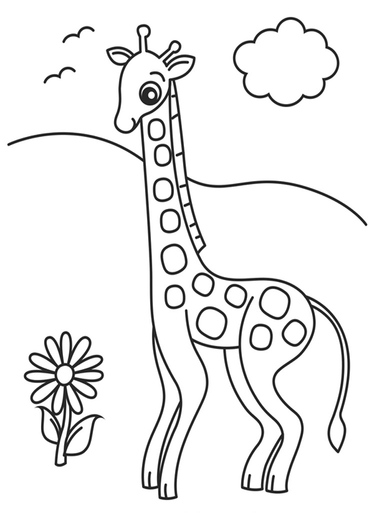 Раскраска: жираф (Животные) #7233 - Бесплатные раскраски для печати