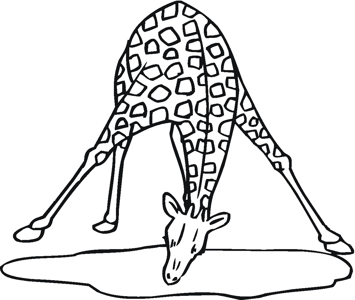 Раскраска: жираф (Животные) #7299 - Бесплатные раскраски для печати