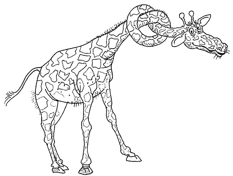 Раскраска: жираф (Животные) #7301 - Бесплатные раскраски для печати