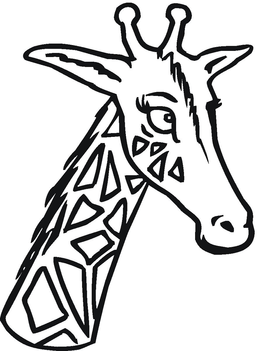 Раскраска: жираф (Животные) #7313 - Бесплатные раскраски для печати