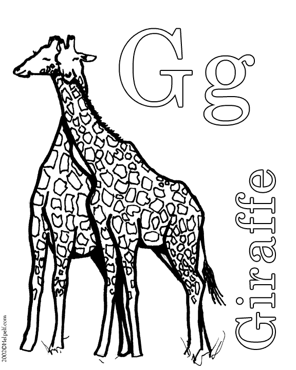 Раскраска: жираф (Животные) #7316 - Бесплатные раскраски для печати
