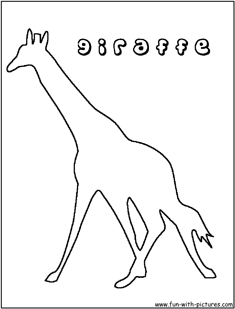 Раскраска: жираф (Животные) #7319 - Бесплатные раскраски для печати
