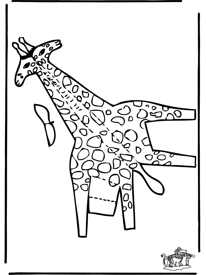 Раскраска: жираф (Животные) #7320 - Бесплатные раскраски для печати