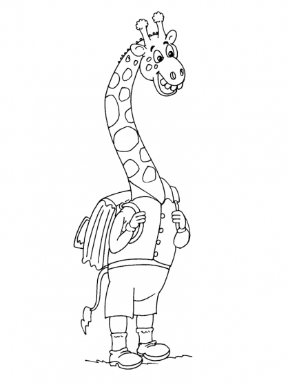 Раскраска: жираф (Животные) #7336 - Бесплатные раскраски для печати
