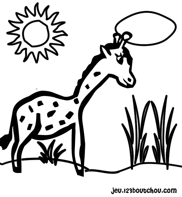 Раскраска: жираф (Животные) #7339 - Бесплатные раскраски для печати