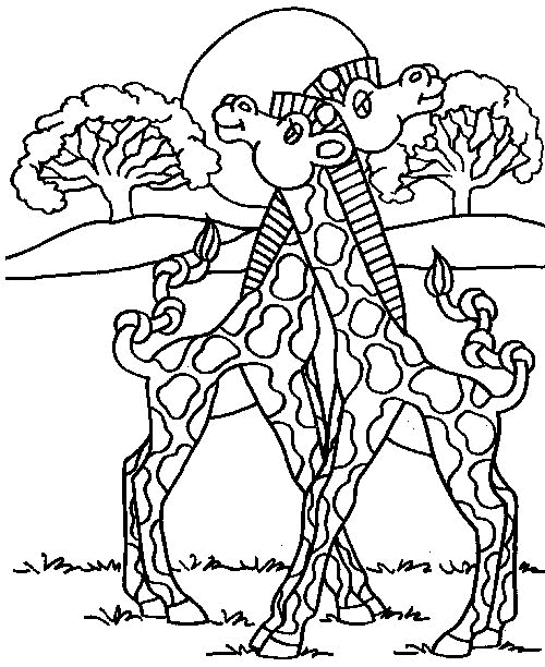 Раскраска: жираф (Животные) #7344 - Бесплатные раскраски для печати