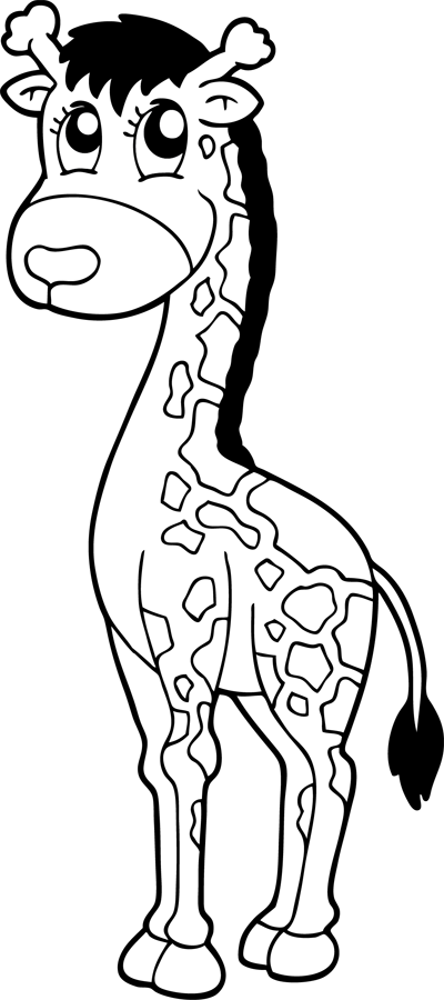 Раскраска: жираф (Животные) #7346 - Бесплатные раскраски для печати