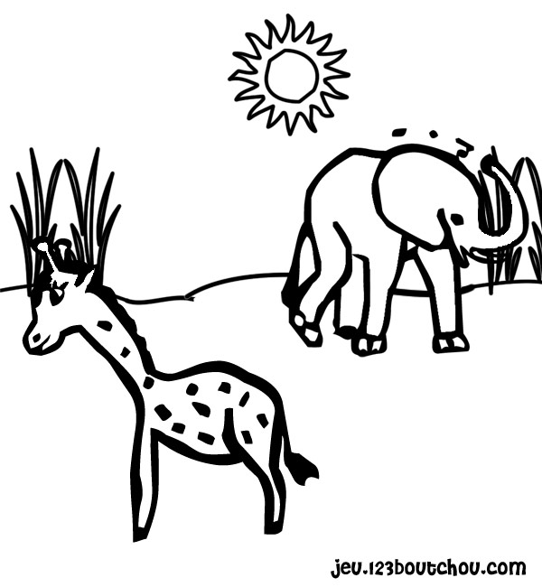 Раскраска: жираф (Животные) #7350 - Бесплатные раскраски для печати