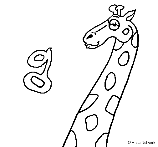 Раскраска: жираф (Животные) #7355 - Бесплатные раскраски для печати