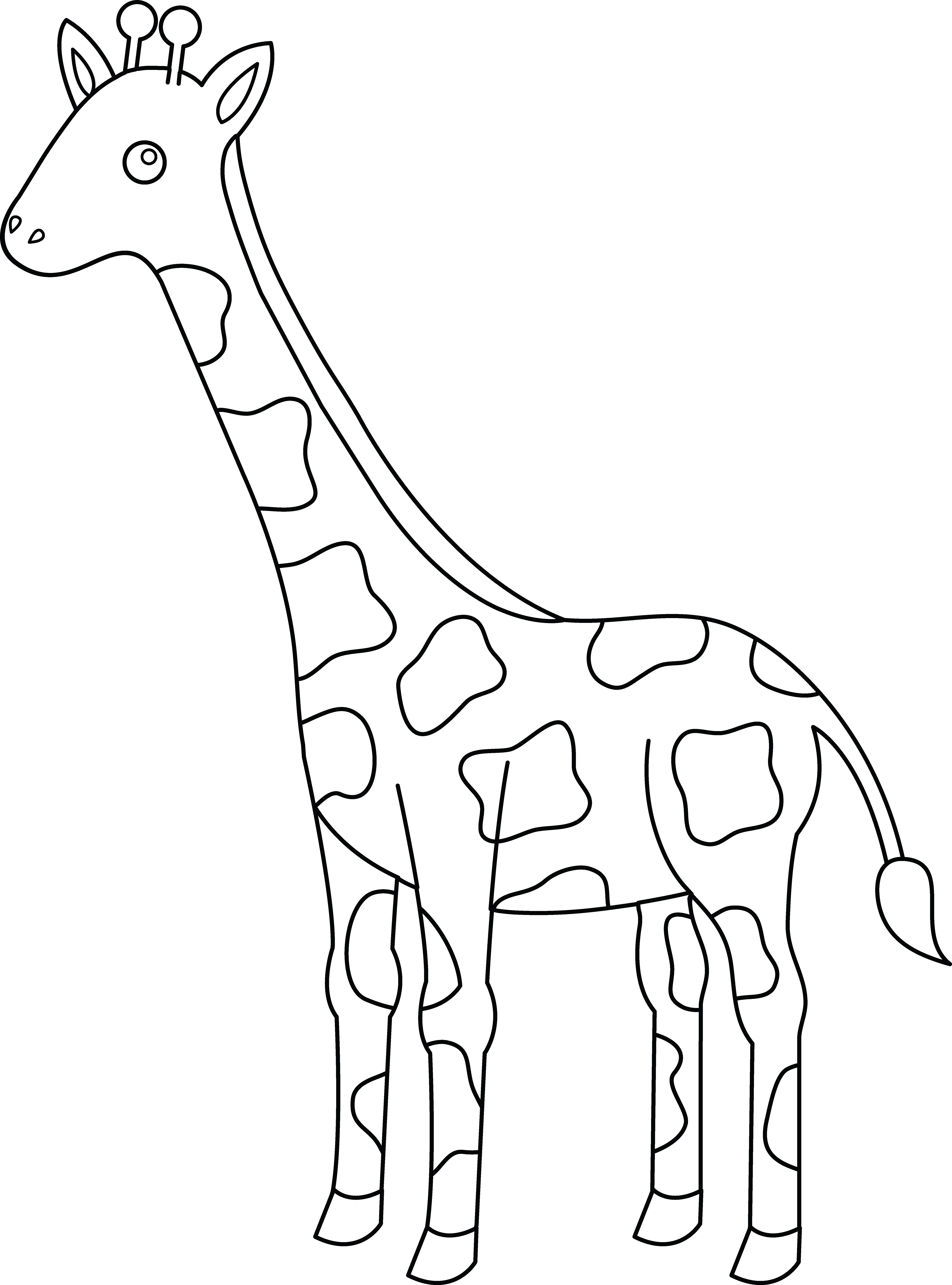 Раскраска: жираф (Животные) #7406 - Бесплатные раскраски для печати