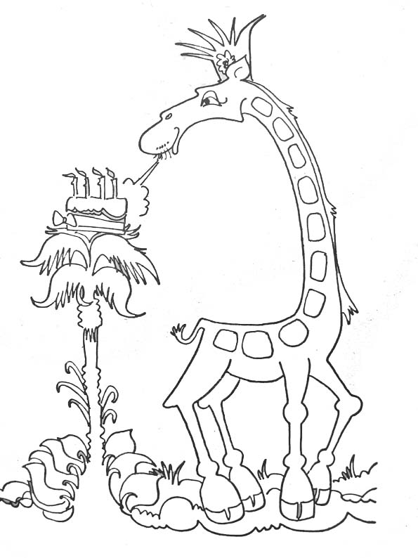Раскраска: жираф (Животные) #7408 - Бесплатные раскраски для печати
