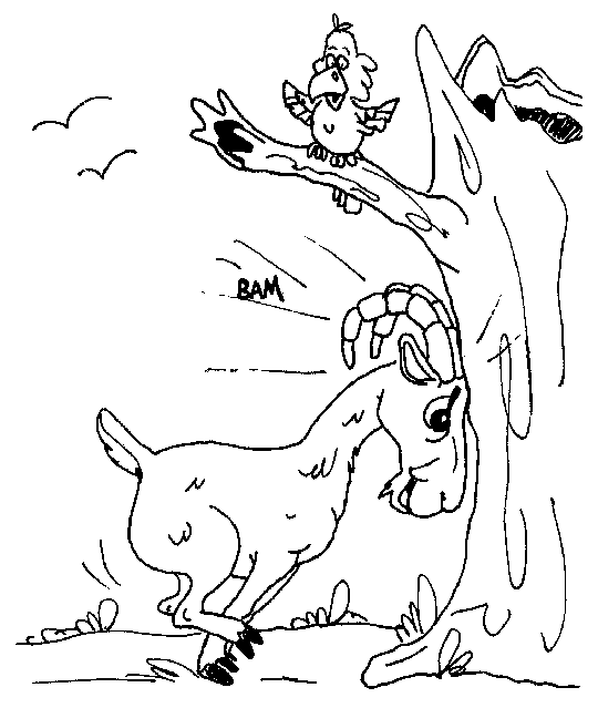 Раскраска: коза (Животные) #2423 - Бесплатные раскраски для печати
