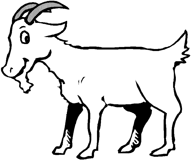 Раскраска: коза (Животные) #2438 - Бесплатные раскраски для печати