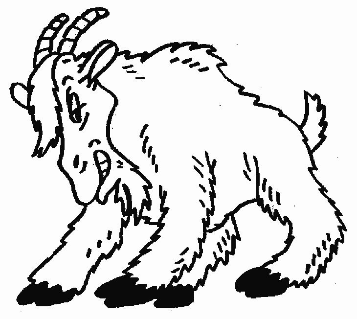 Раскраска: коза (Животные) #2441 - Бесплатные раскраски для печати