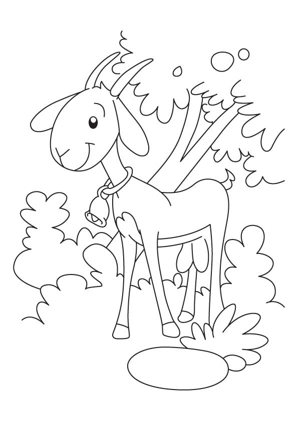 Раскраска: коза (Животные) #2446 - Бесплатные раскраски для печати