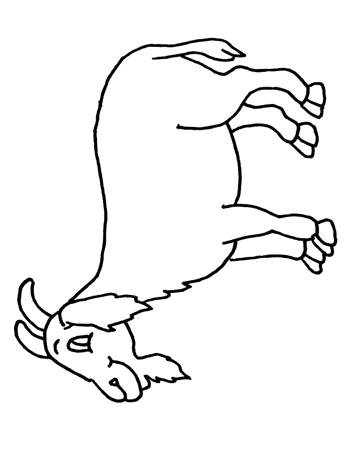 Раскраска: коза (Животные) #2454 - Бесплатные раскраски для печати