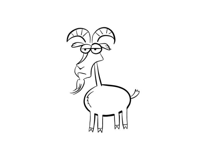 Раскраска: коза (Животные) #2471 - Бесплатные раскраски для печати