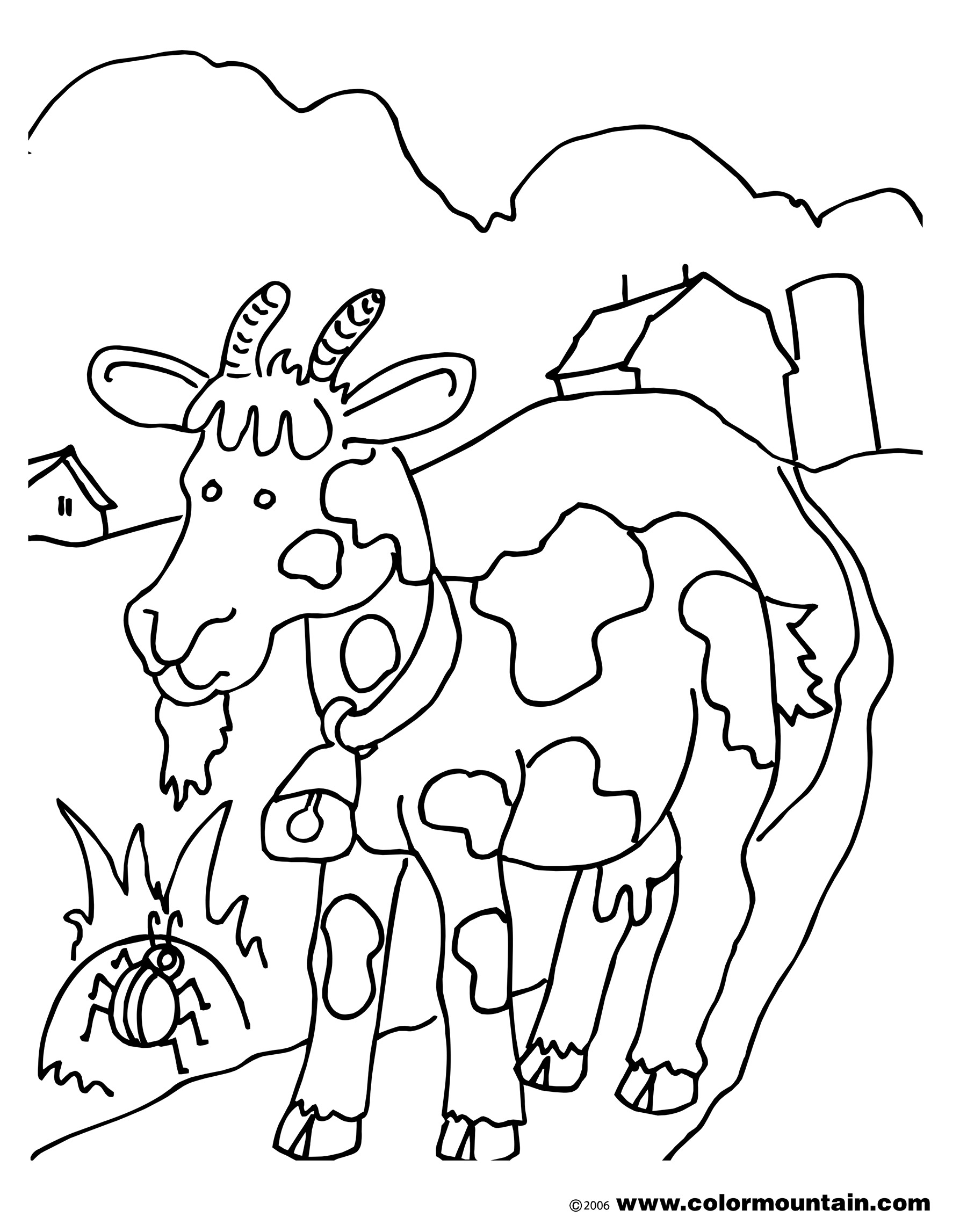 Раскраска: коза (Животные) #2481 - Бесплатные раскраски для печати