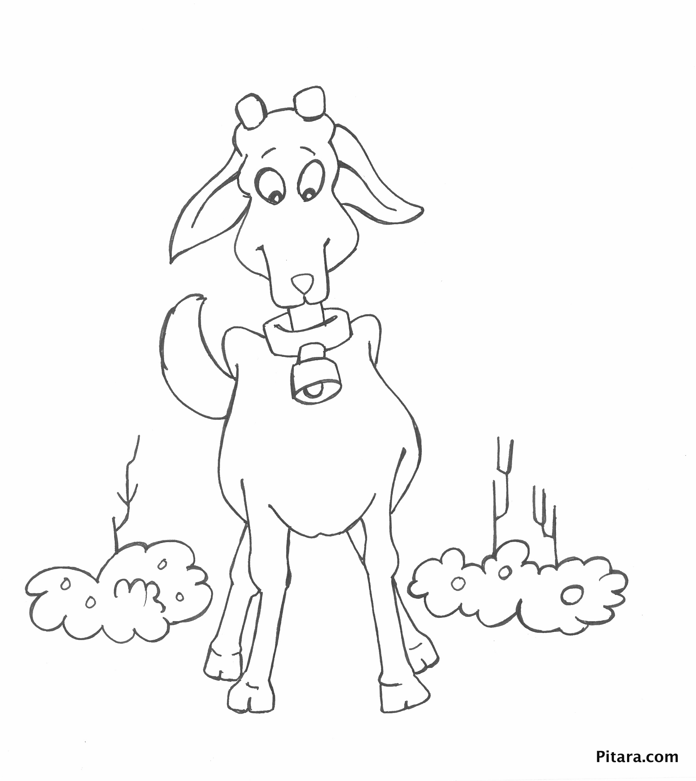 Раскраска: коза (Животные) #2490 - Бесплатные раскраски для печати