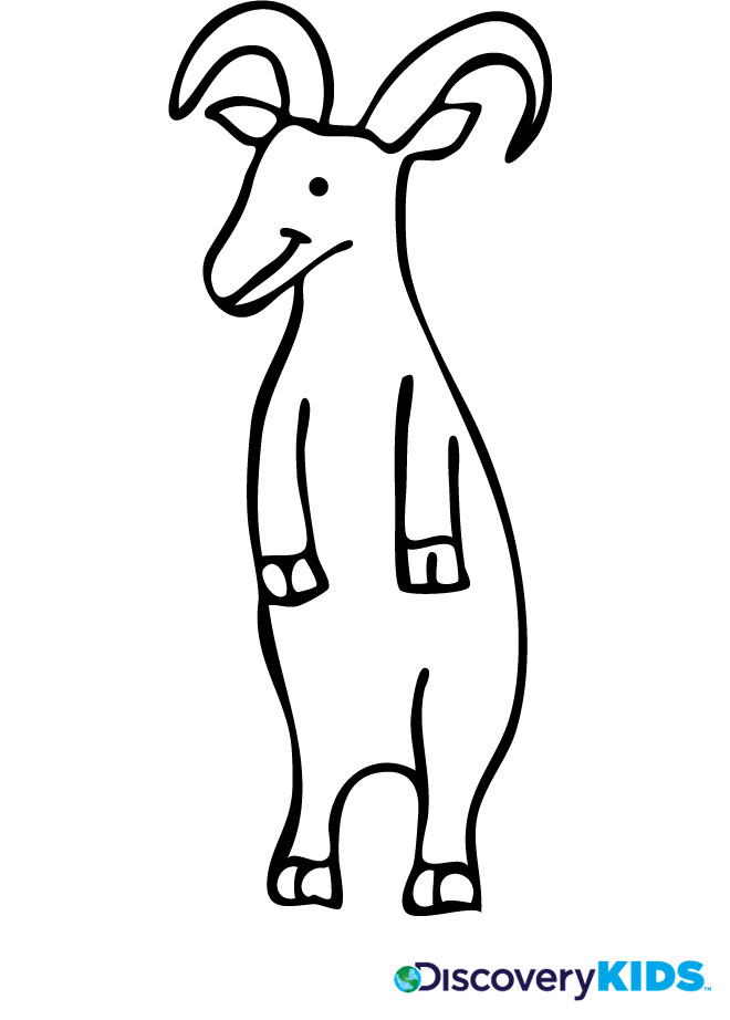 Раскраска: коза (Животные) #2519 - Бесплатные раскраски для печати