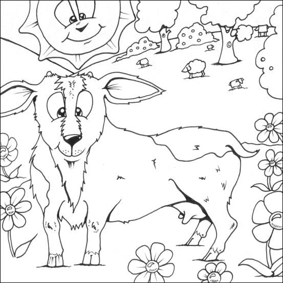 Раскраска: коза (Животные) #2548 - Бесплатные раскраски для печати