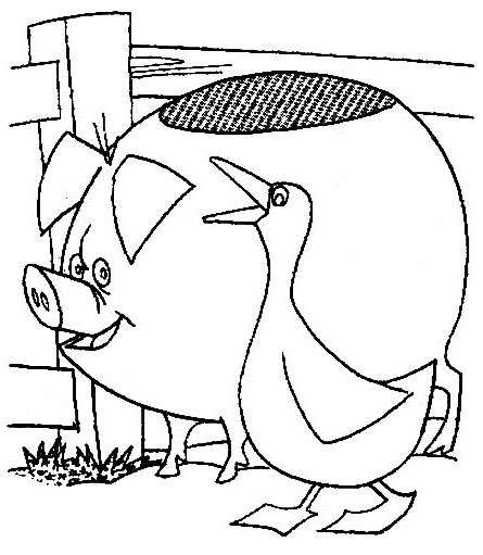 Раскраска: гусь (Животные) #11729 - Бесплатные раскраски для печати
