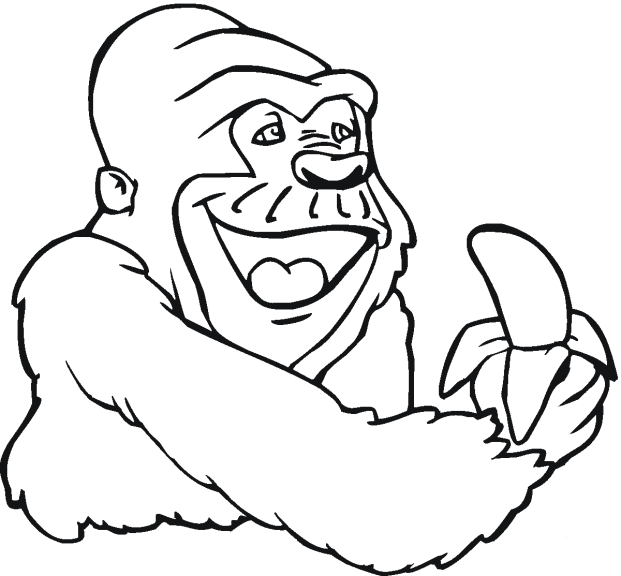 Раскраска: горилла (Животные) #7458 - Бесплатные раскраски для печати