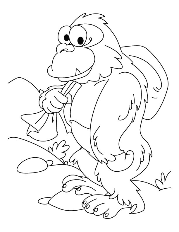 Раскраска: горилла (Животные) #7513 - Бесплатные раскраски для печати